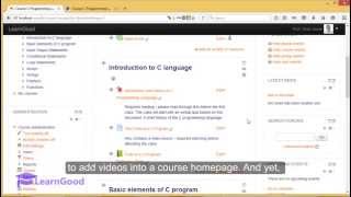 Moodle 30 Tutorial for Beginners  Video Lectures [upl. by Adnuahsor739]