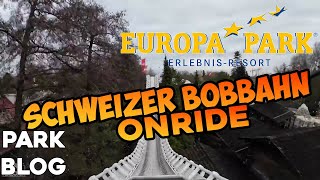 EuropaPark Schweizer Bobbahn Onride 2023  ParkBlog [upl. by Renault]