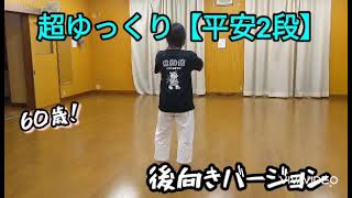 分かりやすい！超ゆっくり空手形【平安2段】後向きバージョン松濤館流空手SyoutoukanryuKarateHeian2dan [upl. by Fabri]