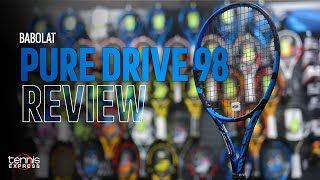 Babolat Pure Drive 98 Tennis Racquet Review  Tennis Express [upl. by Madlen]