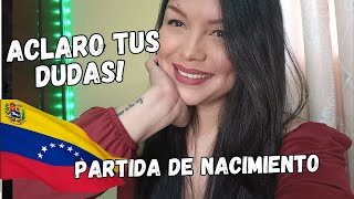 ⚠️TODO lo que NECESITAS saber para LEGALIZAR tu PARTIDA DE NACIMIENTO🇻🇪🚫 [upl. by Ordnassela457]