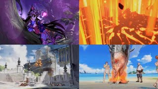 Granblue Fantasy Versus Rising  All Special Stage Transitions Final Round [upl. by Kenna]