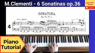 Clementi Sonatina op36 No4 in F Major Piano Tutorial Videoscore Al Swegen [upl. by Jowett]