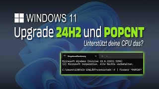 Windows 11 24H2 CPU auf POPCNT prüfen mit Coreinfo  EINFACH ERKLÄRT [upl. by Helsie428]