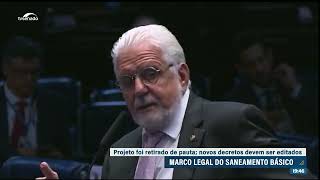 Saneamento básico Governo vai editar novos decretos [upl. by Oinoitna311]