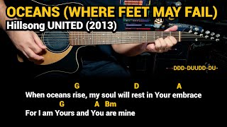 Oceans Where Feet May Fail  Hillsong UNITED 2013 Easy Guitar Chords Tutorial with Lyrics [upl. by Stoops894]