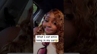 Living in my car on a budget🍱 homelessness [upl. by Efioa205]