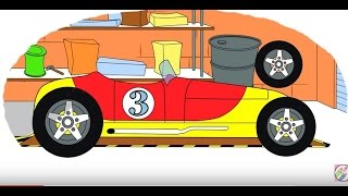 Cartoni animati  Coloriamo insieme  LE AUTO LEGENDARIE PRIMA PARTE [upl. by Maice]