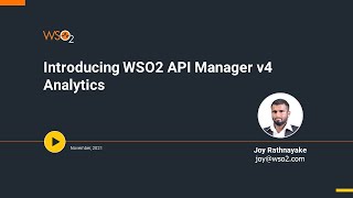 Introducing WSO2 API Manager v4 Analytics [upl. by Maffei432]