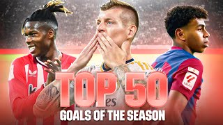 ¡TOP 50 GOLES de LALIGA EA SPORTS 202324 [upl. by Akkahs]