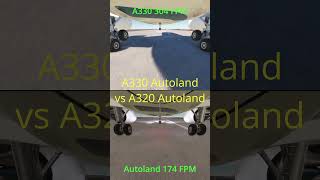 A330 vs A320 Autoland avation msfs msfs2020 pilot airbus airbusa330neo [upl. by Callida284]