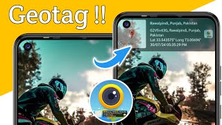 How to add Geotag on clicked Photos  Add map stamps to photos  Timestamp on clicked images [upl. by Thor65]