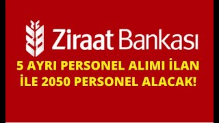 ZİRAAT BANKASI 2050 PERSONEL ALIM BAŞVURUSU NASIL YAPILIR 30092022 [upl. by Emmalyn614]