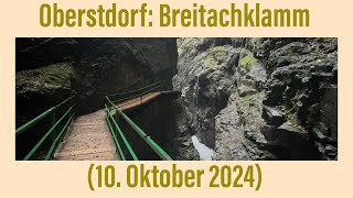 Oberstdorf Breitachklamm 10 Oktober 2024 ￼ [upl. by Ahsad]