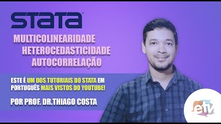 STATA Multicolinearidade Heterocedasticidade e Autocorrelação [upl. by Cleve]