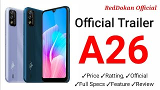 Itel A26  Official Trailer  Review  Itel Mobile  Unboxing  RedDokan Official [upl. by Nugent]