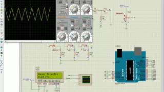 Arduino  Simple Waveform Generator Simulation [upl. by Enattirb]