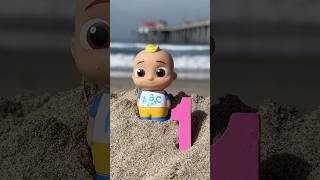 Learn Numbers 123 at the Beach CoComelon Toys cocomelon shorts [upl. by Plerre855]