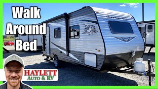 Under 3000lbs 2021 Jay Flight 195RB Walk Around Bed Jayco Travel Trailer RV Review [upl. by Slaohcin]