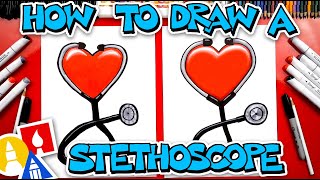 Nurse Appreciation Day How To Draw A Stethoscope And Heart [upl. by Ecnadnac]