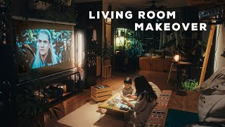 DIY My Cozy Living Room Makeover  Aesthetic Room Transformation  Room Decoration Ideas [upl. by Ytitsahc]