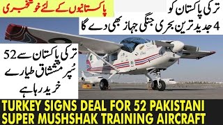 Turkey Signs Deal for 52 Pakistani Super Mushshak Training Aircraft [upl. by Clausen499]