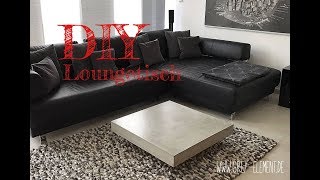 Couchtisch aus Beton selber machen  Betonmöbel  concrete table  DIY [upl. by Mackenzie]