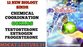 GONADS FUNCTIONS PART 2  MDCAT LECTURE  CLASS 12 NEW SINDH BIOLOGY BOOK [upl. by Woody]