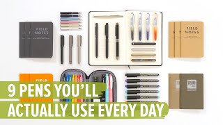 9 Pens Youll Actually Use Every Day [upl. by Ibbob530]