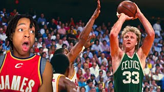 LEBRON SUPERFAN REACTS to LARRY BIRD GREATEST MOMENTS [upl. by Torto611]