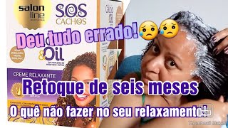 RELAXAMENTO COM HIDRÓXIDO DE CÁLCIO OIL DA SALON LINE SOZINHA  RETOQUE DEPOIS DE SEIS MESES [upl. by Mirilla]