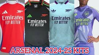 Arsenal New Kits 202425  Home  Away  Third Prediction  Goalkeeper  PreMatch [upl. by Esilrac850]