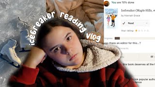 reading the worst sports romance book ever  icebreaker reading vlog [upl. by Sheryl]