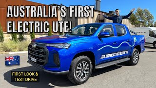 AUSTRALIAS FIRST ALL ELECTRIC UTE First Look Test Drive 2023 LDV eT60 [upl. by Kloster379]