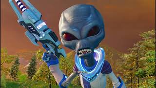 Destroy All Humans 2  Alien Attack In Farmers [upl. by Aseret423]