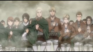 Levi meets his friends Survey Corps scene  Attack on Titan Final Season [upl. by Lemuela778]