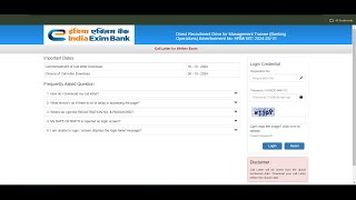 Exim Bank Admit Card 2024 Released Download Your Management Trainee Call Letter Now [upl. by Ehtnax]