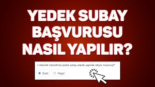 Askerlik Yedek Subay Başvurusu Nasıl Yapılır [upl. by Yesdnik]