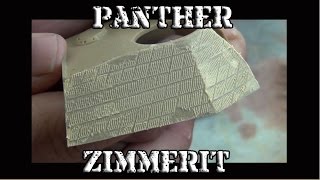 How To Make Zimmerit 135 Panther Zimmerit Tutorial [upl. by Ireland774]