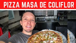 Como hacer pizza con masa de coliflor en casa [upl. by Dragon]