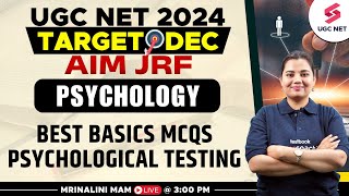 UGC NET Dec 2024 Psychology  Best Basics MCQs Psychological Testing  Part1  Mrinalini Mam [upl. by Waverly]