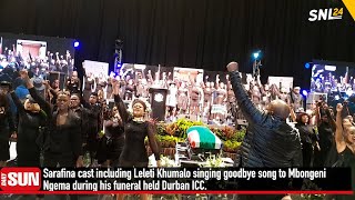 Sarafina cast Leleti Khumalo sing farewell to Dr Mbongeni Ngema [upl. by Llerrac]