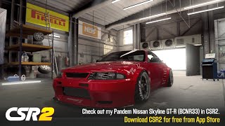 CSR2  Pandem Skyline GTR BCNR33 gold  tune amp shift  9904 [upl. by Lamag]