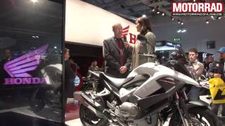 EICMA 2010 Honda Crossrunner Interview [upl. by Aikem]