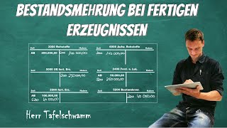 Fibu Folge 15  Die Bestandsveränderungen von unfertigen und fertigen Erzeugnissen [upl. by Eatton461]