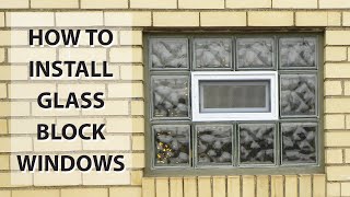 Clearly Secure Glass block Window Installation [upl. by Orlene]