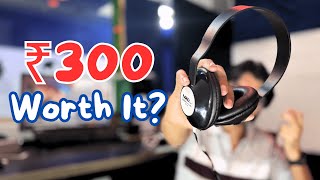 Rs 300 Headphone Unboxing  Headphone Review under 500 in Hindi [upl. by Brockie]