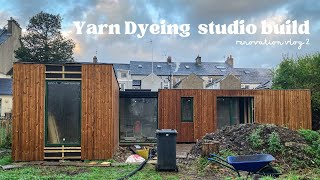 Building a yarn dyeing studio for my business  Woolly Mammoth Fibre Company  Natural Dyer [upl. by Barden]