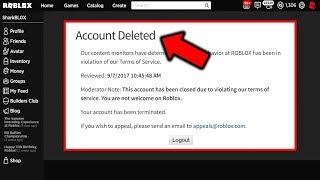 How to get unbanned on roblox Account Deleted Appeal Request [upl. by Glass]