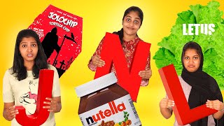 EATING ONLY A to Z ALPHABETICAL FOOD CHALLENGE 🤩  EXTREME FUNNY FOOD CHALLENGE  PULLOTHI [upl. by Naamana]